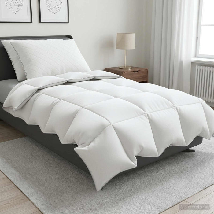 Set de pilote din puf de gâscă 90% FULDA 3 pcs 135 x 220 cm Alb WALTI