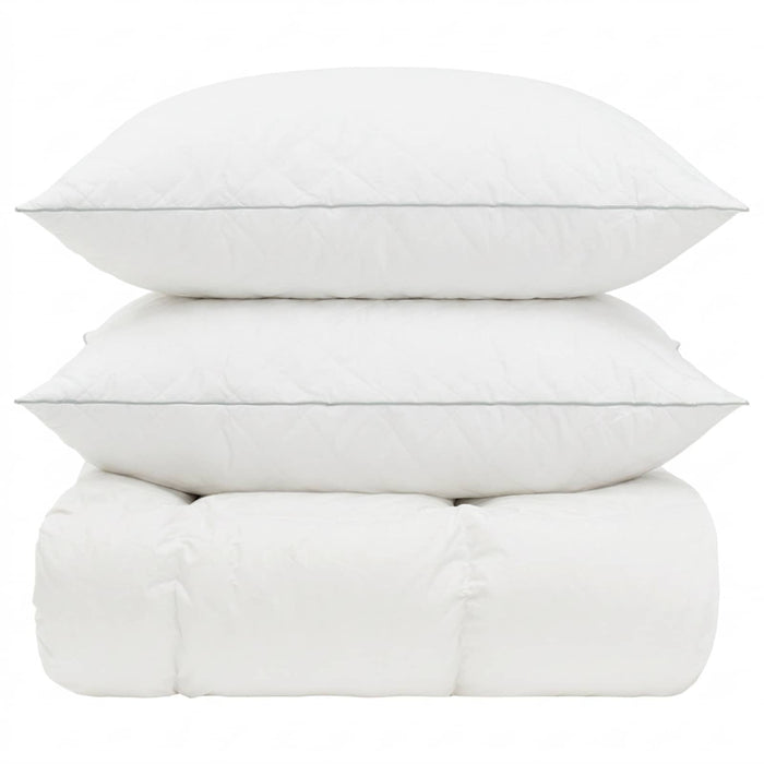 Set de pilote din puf de gâscă 90% FULDA 3 pcs 155 x 220 cm Alb WALTI