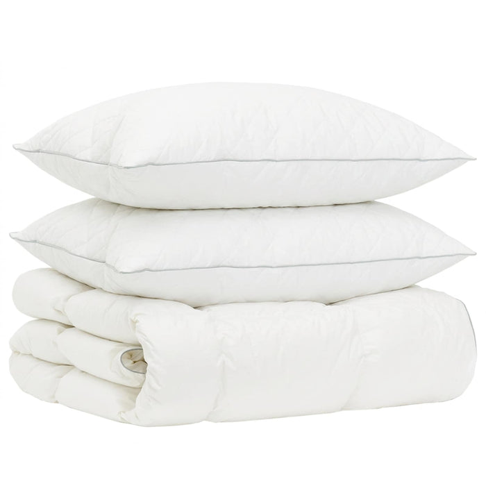 Set de pilote din puf de gâscă 90% FULDA 3 pcs 220 x 240 cm Alb WALTI