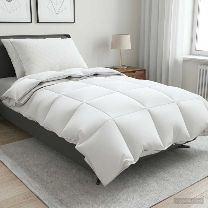 Set de pilote din puf de gâscă 90% FULDA 3 pcs 135 x 220 cm Alb WALTI