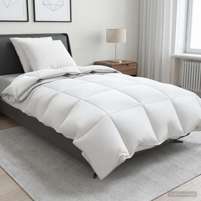 Set de pilote din puf de gâscă 90% FULDA 3 pcs 135 x 220 cm Alb WALTI