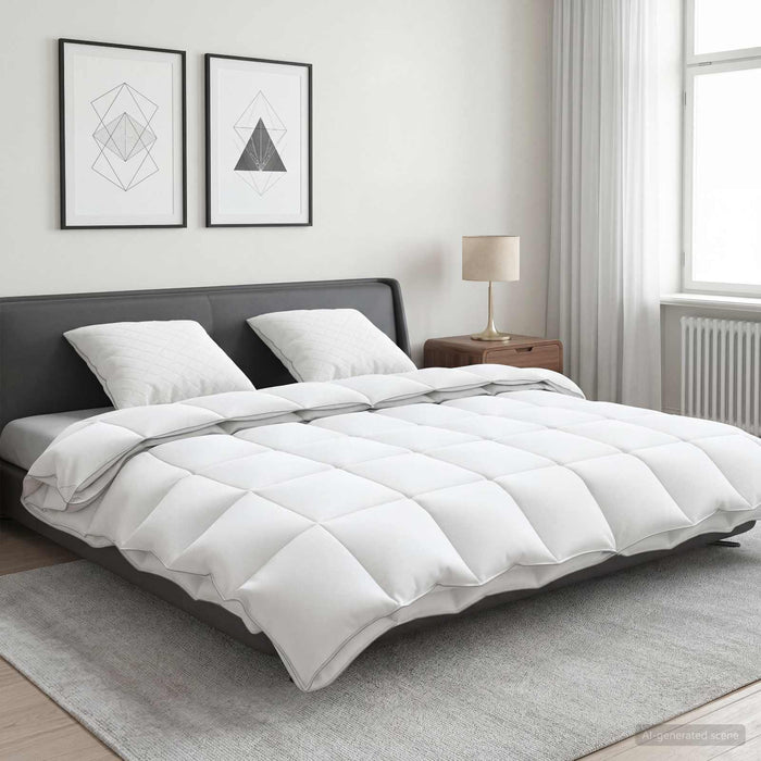 Set de pilote din puf de gâscă 90% FULDA 3 pcs 220 x 240 cm Alb WALTI