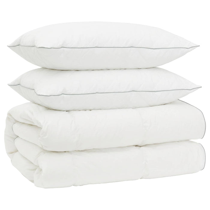 Set de pilote din puf de gâscă 90% FULDA 3 pcs 220 x 240 cm Alb WALTI