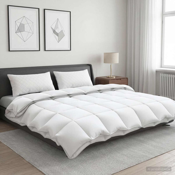 Set de pilote din puf de gâscă 90% FULDA 3 pcs 220 x 260 cm Alb WALTI