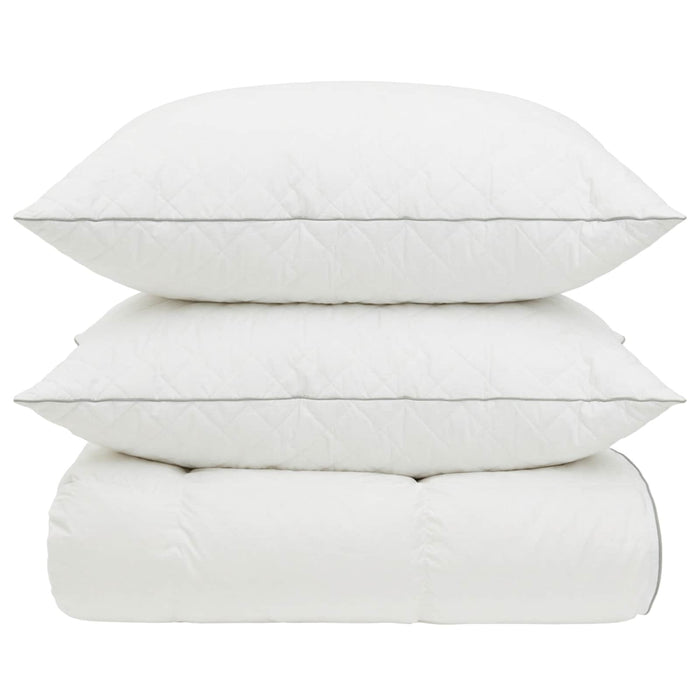 Set de pilote din puf de gâscă 90% FULDA 3 pcs 220 x 260 cm Alb WALTI