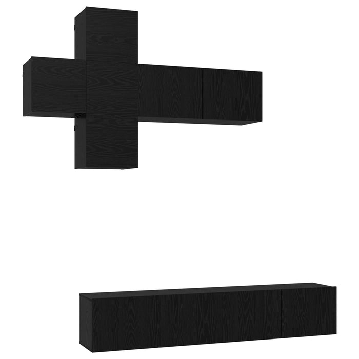 Set comodă TV Pe perete 3 pcs Lemn prelucrat - WALTI WALTI