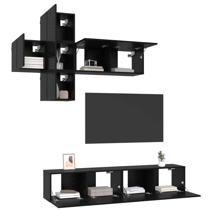 Set comodă TV Pe perete 3 pcs Lemn prelucrat - WALTI WALTI