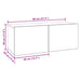 Set comodă TV Pe perete 3 pcs Lemn prelucrat - WALTI WALTI