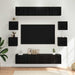 Set comodă TV 8 pcs 80 x 30 x 30 cm Stejar Negru Lemn prelucrat - WALTI WALTI