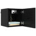 Set comodă TV 8 pcs 100 x 30 x 30 cm Stejar Negru - WALTI WALTI