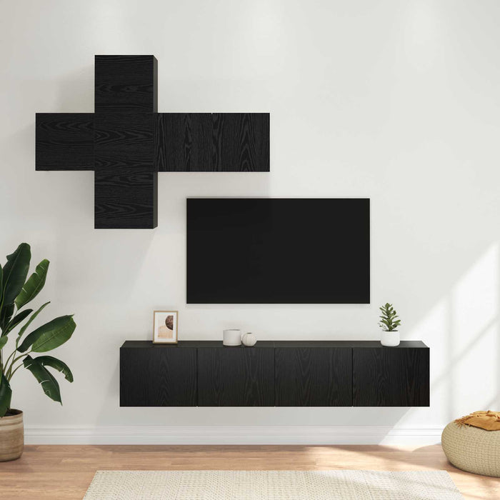 Set comodă TV Pe perete 3 pcs Lemn prelucrat - WALTI WALTI