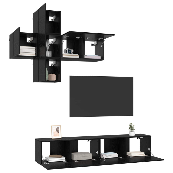 Set comodă TV Pe perete 3 pcs Lemn prelucrat - WALTI WALTI