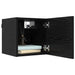 Set comodă TV 8 pcs 120 x 30 x 30 cm Stejar Negru - WALTI WALTI