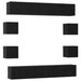 Set comodă TV 10 pcs 180 x 30 x 30 cm Stejar Negru - WALTI WALTI