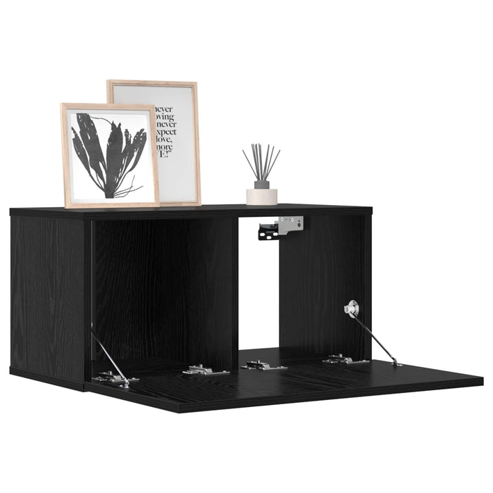 Set comodă TV 10 pcs 180 x 30 x 30 cm Stejar Negru - WALTI WALTI