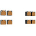 Dulap TV montat pe perete 8 pcs Stejar Negru 30,5 x 30 x 30 cm - WALTI WALTI