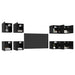 Dulap TV montat pe perete 8 pcs Stejar Negru 30,5 x 30 x 30 cm - WALTI WALTI