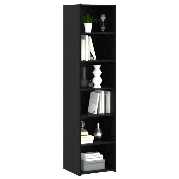 Bufet Stejar Negru 45 x 41 x 185 cm Lemn prelucrat - WALTI WALTI