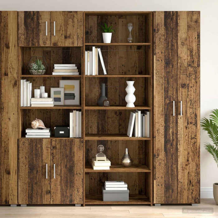 Bufet Lemn de stejar 70 x 41 x 185 cm Lemn prelucrat - WALTI WALTI