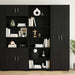 Bufet Stejar Negru 70 x 41 x 185 cm Lemn prelucrat - WALTI WALTI