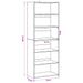 Bufet Stejar Negru 70 x 41 x 185 cm Lemn prelucrat - WALTI WALTI