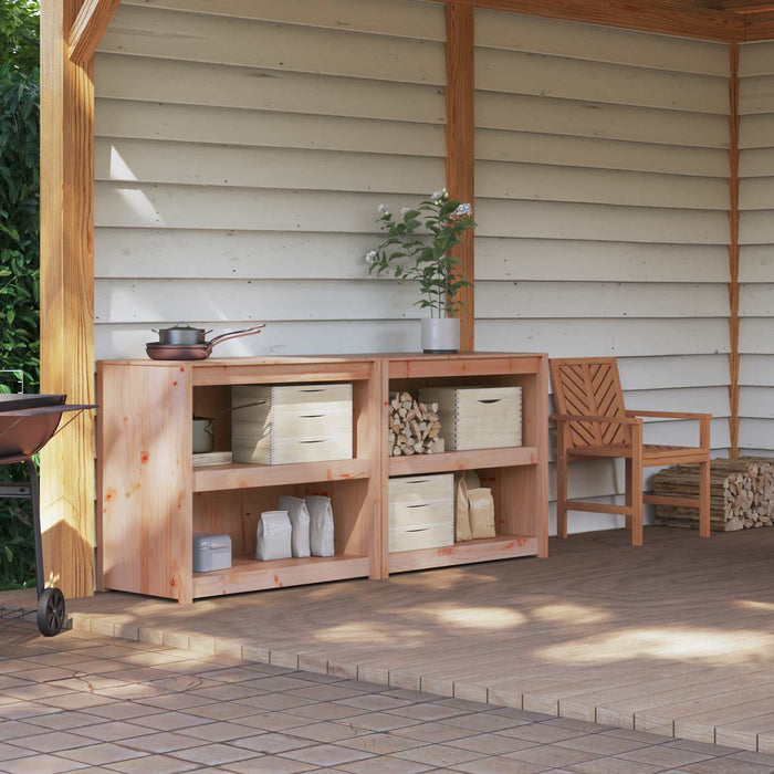 Dulap de bucătărie de exterior MEPPEL 2 pcs Douglas Natural WALTI