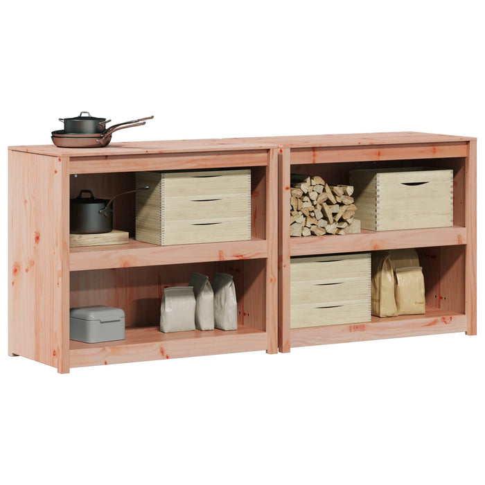 Dulap de bucătărie de exterior MEPPEL 2 pcs Douglas Natural WALTI
