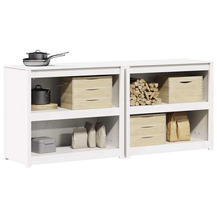 Dulap de bucătărie de exterior MEPPEL 2 pcs Alb WALTI