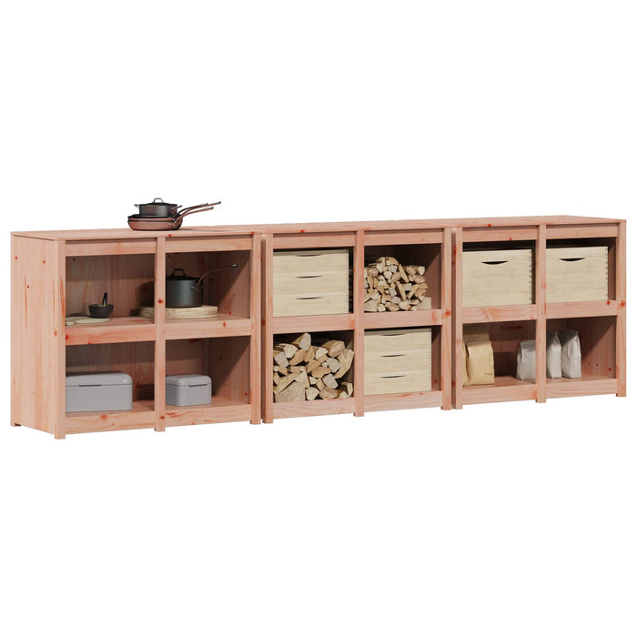 Dulap de bucătărie de exterior MEPPEL 3 buc. Douglas Natural WALTI