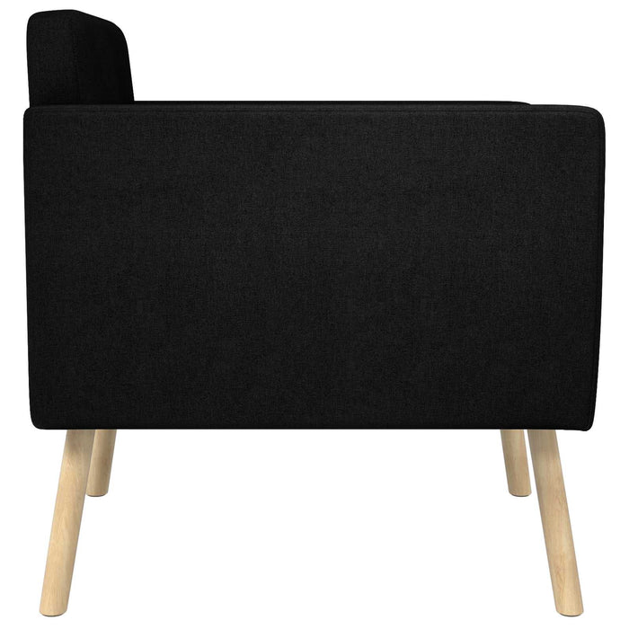 Fotoliu decorativ Negru Țesătură WALTI