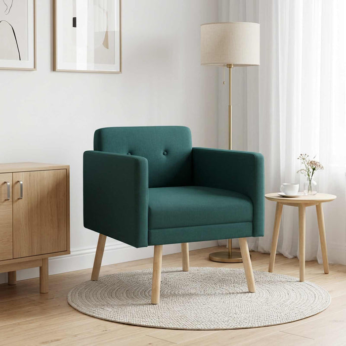 Fotoliu decorativ Verde închis Țesătură WALTI