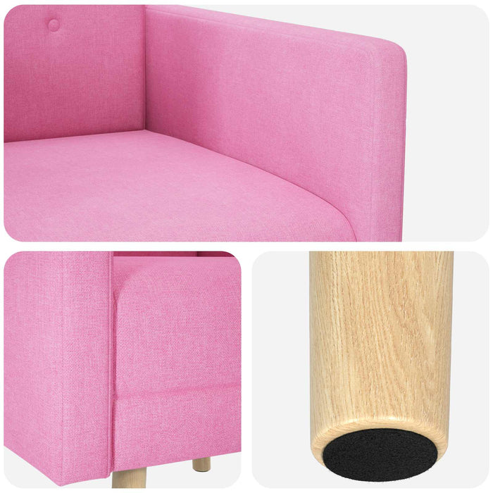 Fotoliu decorativ Roz Țesătură WALTI