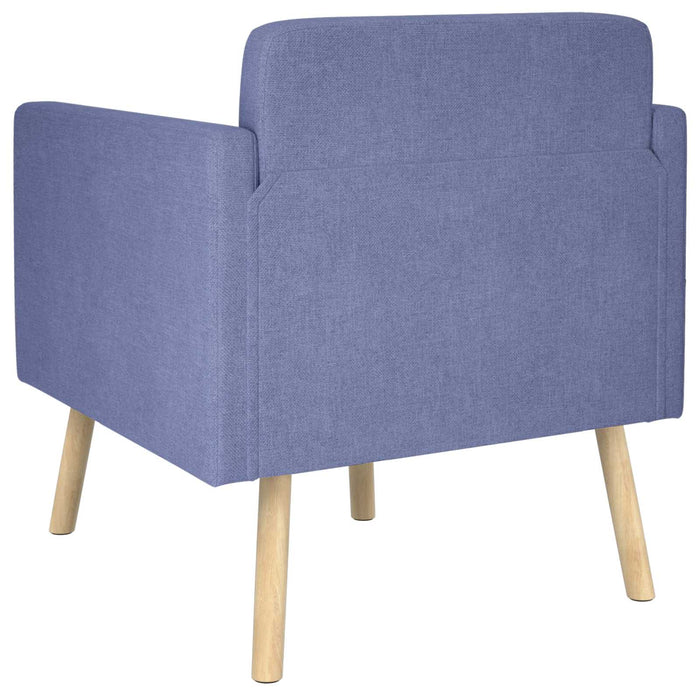 Fotoliu decorativ Albastru Jeans Țesătură WALTI