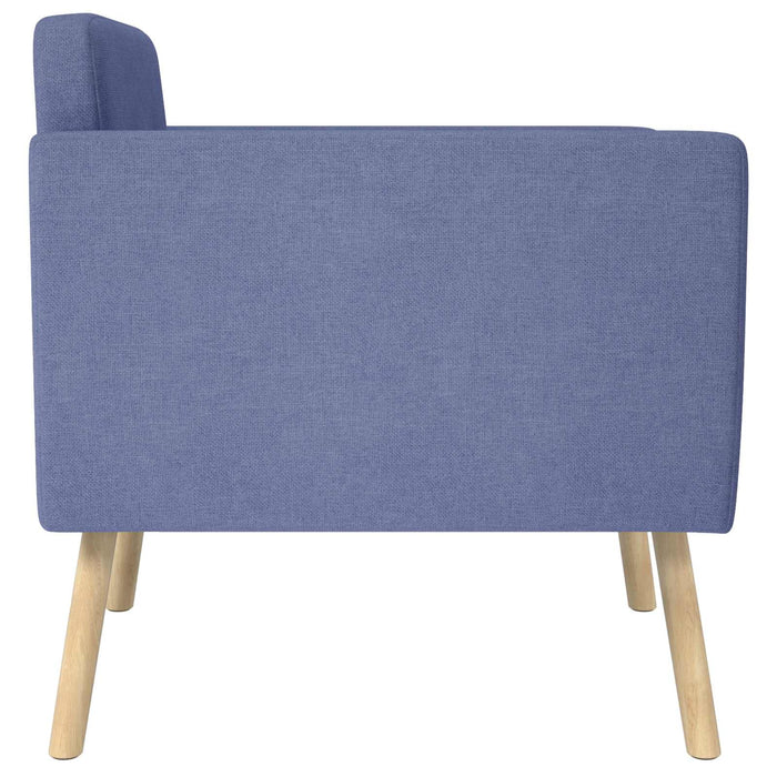 Fotoliu decorativ Albastru Jeans Țesătură WALTI