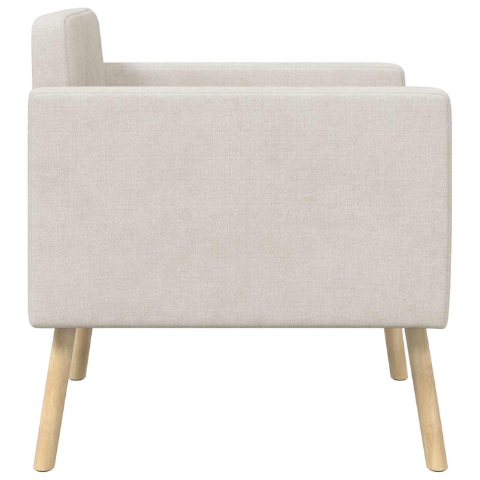 Fotoliu decorativ Crem Țesătură Chenille WALTI