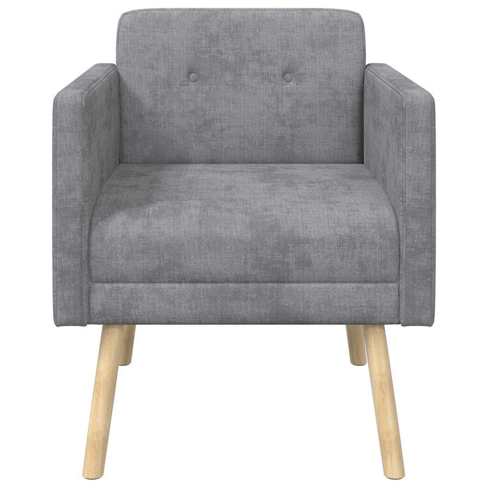 Fotoliu decorativ Gri deschis Țesătură Chenille WALTI