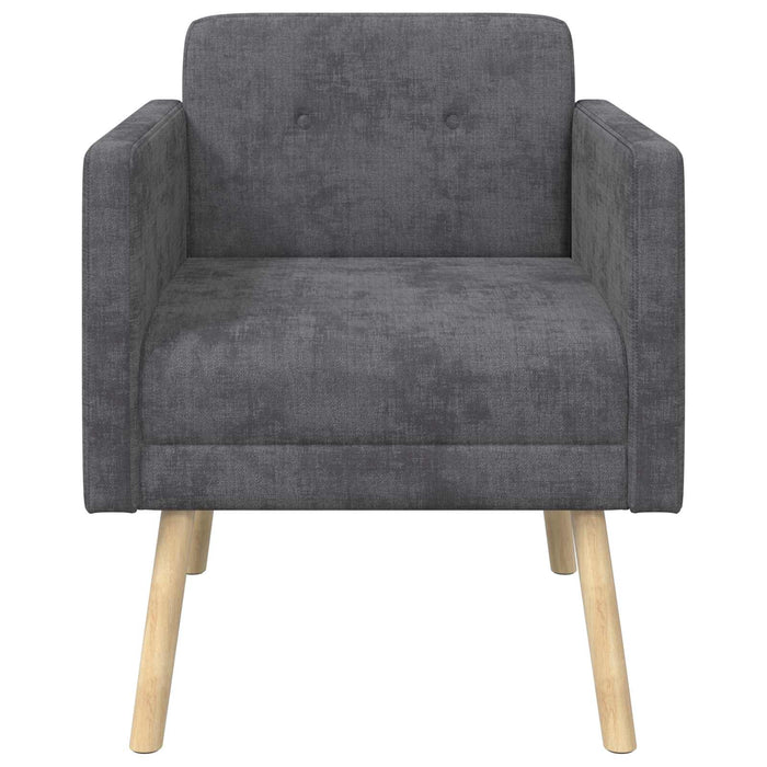 Fotoliu decorativ Gri închis Țesătură Chenille WALTI