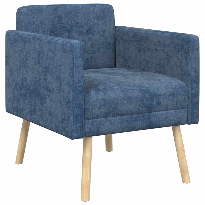 Fotoliu decorativ albastru Țesătură Chenille WALTI