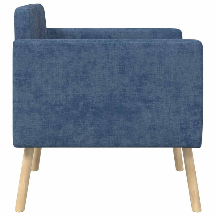 Fotoliu decorativ albastru Țesătură Chenille WALTI