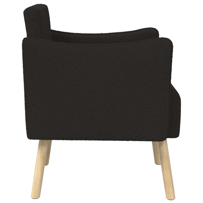Fotoliu Negru Bouclé - WALTI WALTI