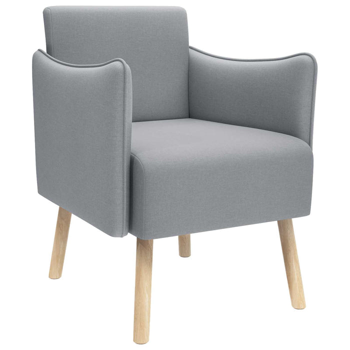 Scaun accent Gri deschis Țesătură WALTI