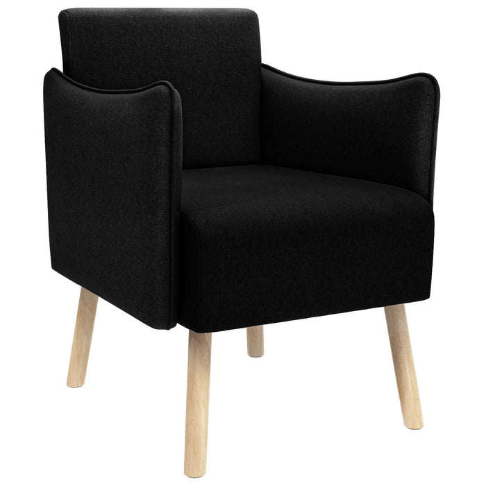 Scaun accent Negru Țesătură WALTI