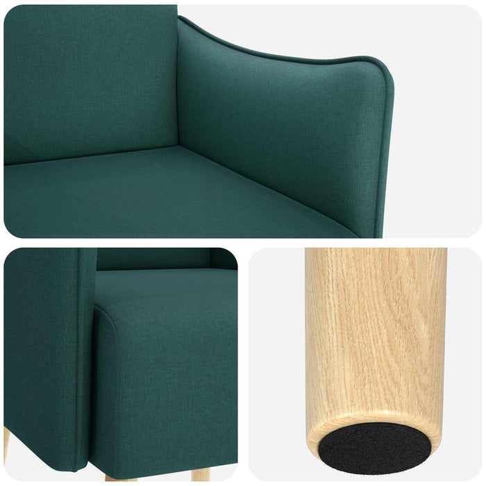 Scaun accent Verde închis Țesătură WALTI