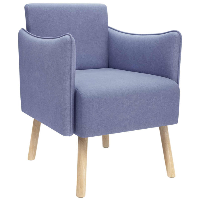 Scaun accent Albastru Jeans Țesătură WALTI