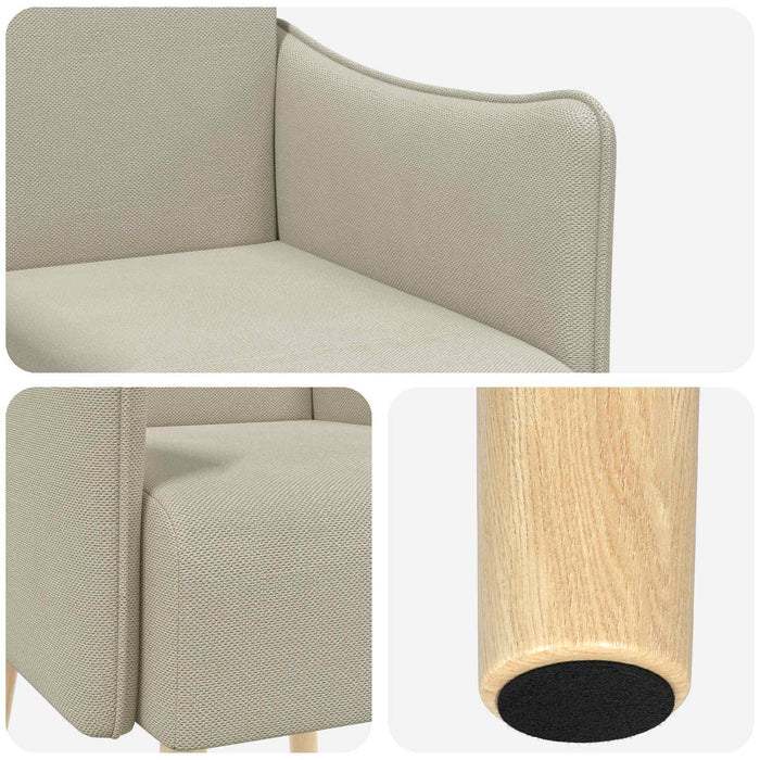 Fotoliu decorativ Nisipiu Catifea texturată WALTI
