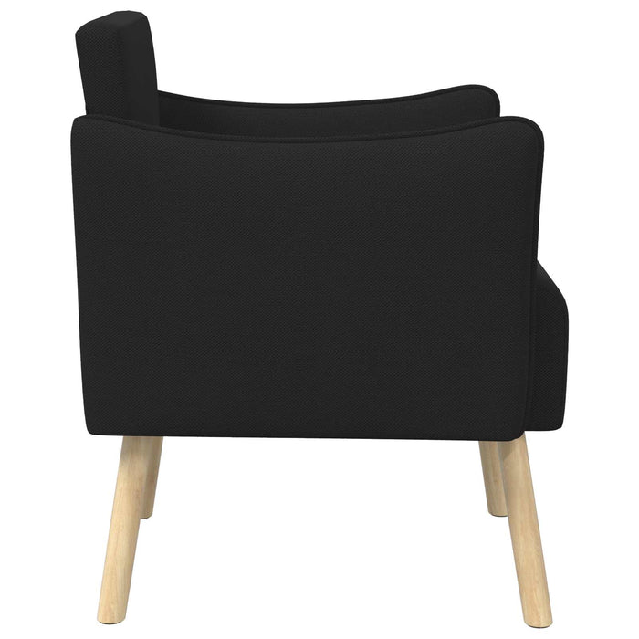 Fotoliu decorativ Negru Catifea texturată WALTI