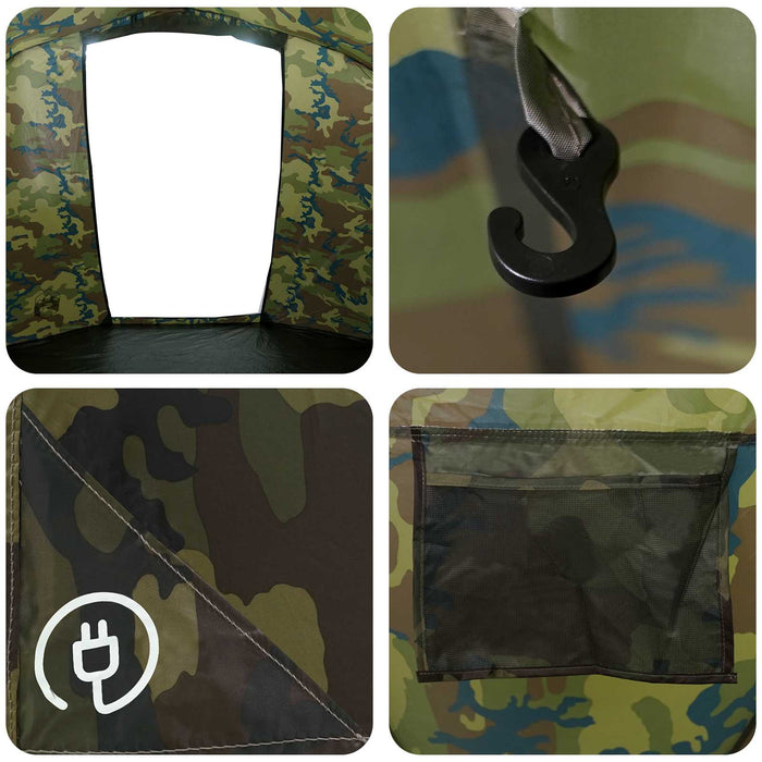 Cort de pescuit cu eliberare rapida persoană Camuflaj ușor - WALTI WALTI