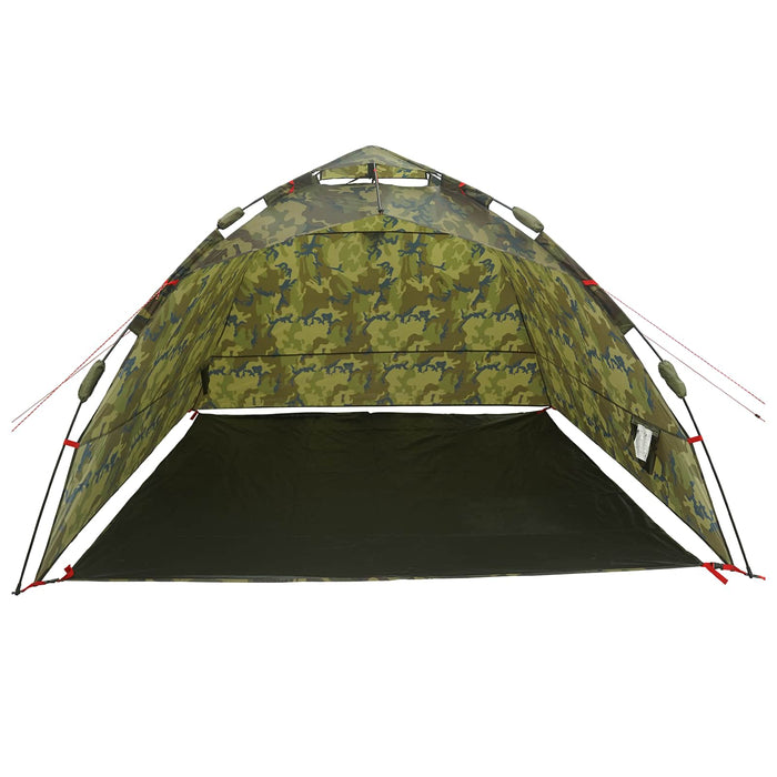 Cort de pescuit cu eliberare rapida 4 persoană Camuflaj ușor WALTI