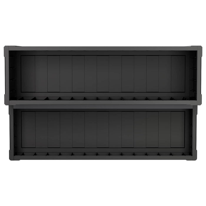 Treaptă pentru cadă cu spațiu de depozitare 2 pași Negru PP WALTI