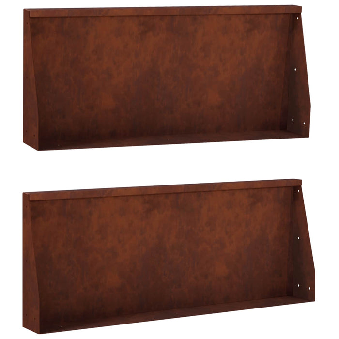 Zid de sprijin 2 buc. 100 x 12 x 30 cm Ruginit WALTI